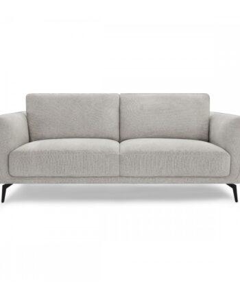 Elegant 2-personers sofa i grå med sorte ben - Stilfuld!