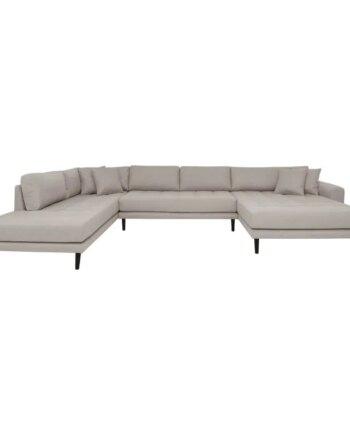 Stilfuld Højrevendt U-sofa i Stone til Dit Hjem