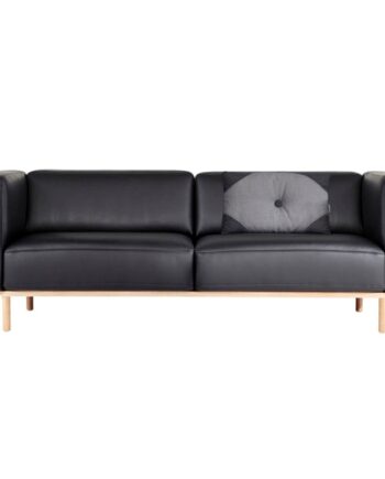 Elegant 2,5 Personers Sort Lædersofa fra Andersen Furniture