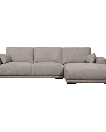 California Sofa med Højrevendt Chaiselong – Elegant Brun Sofa