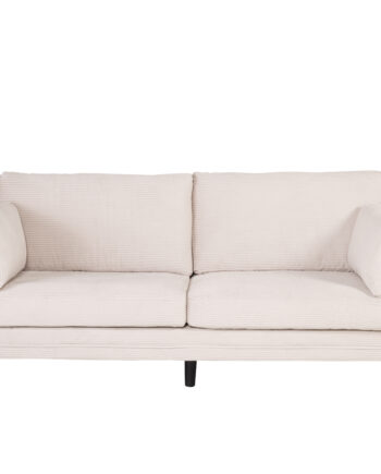 Elegant Beige Fløjl Boom Sofa til Stuen – Nordisk Stil