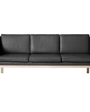FDB Møbler L43 Sofa i Sort Læder – Tidløs Elegance