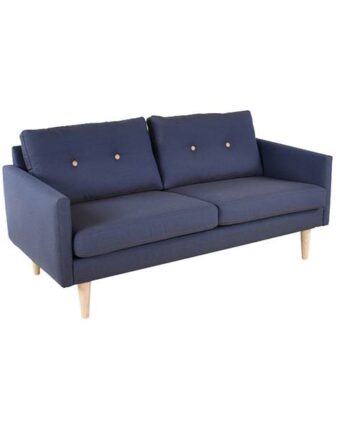 Stouby Jive Sofa - Blå Elegance med Knapper på Tilbud!