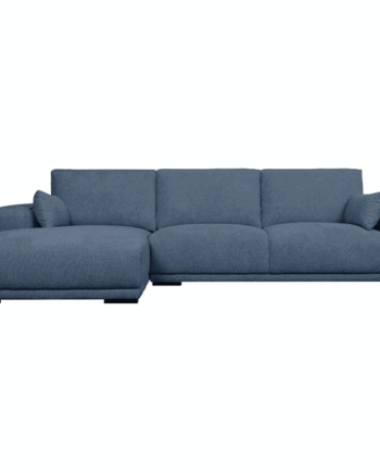 California Sofa med Chaiselong - Venstrevendt Blå Tilbud