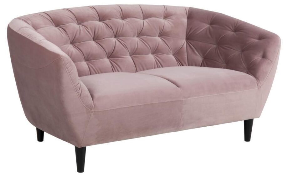 Elegant 3-personers sofa i Dusty Rose – Stilfuld komfort