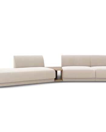 Miley Venstrevendt Velvet Sofa – 4 Sæders Tilbud!