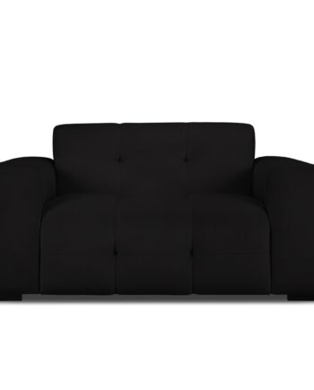 Micadoni Kendal Sofa i Sort Fløjl – Elegant Møbeltilbud!