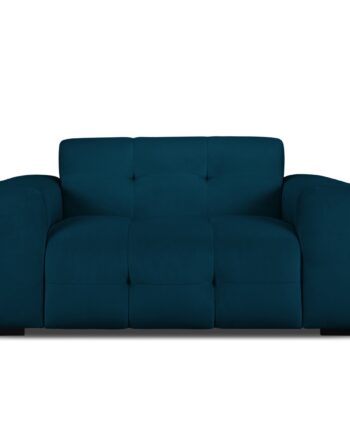 Elegant Kendal Sofa i Dyb Blå Fløjl – Stilfuld Indretning