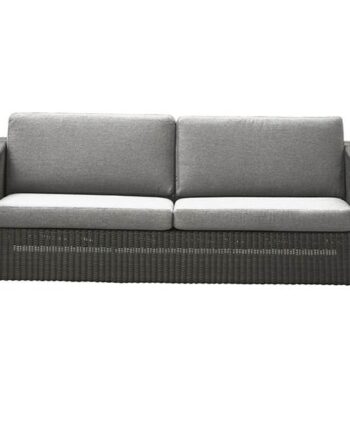 Cane-line Chester Sofa i Grafitgrå med Lysegrå Hynde