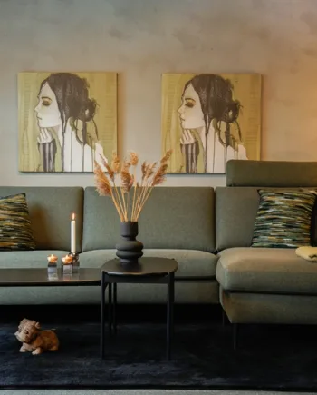 Elegant Grøn Birgitte Modulsofa med Chaiselong - Tilbud!