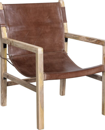 Blixen Læder Loungestol – Elegant Nordisk Design