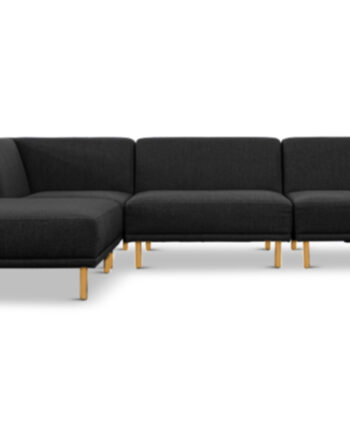 Elegant Latte Paris Chaiselongsofa med Fleksible Moduler