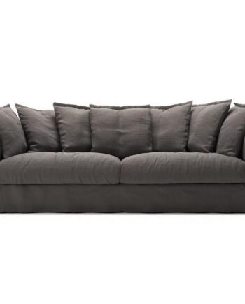 Elegant Røget Granit Sofa til 4 - Stilfuld Indretning