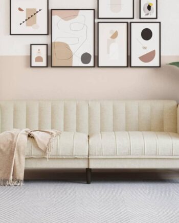 2-Personers Hør Sofa - Ideel til Afslapning og Samvær