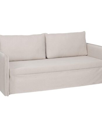 Sofa Beige Polyester Hør 210 - Boligcenter Sofa  - 8445146089038