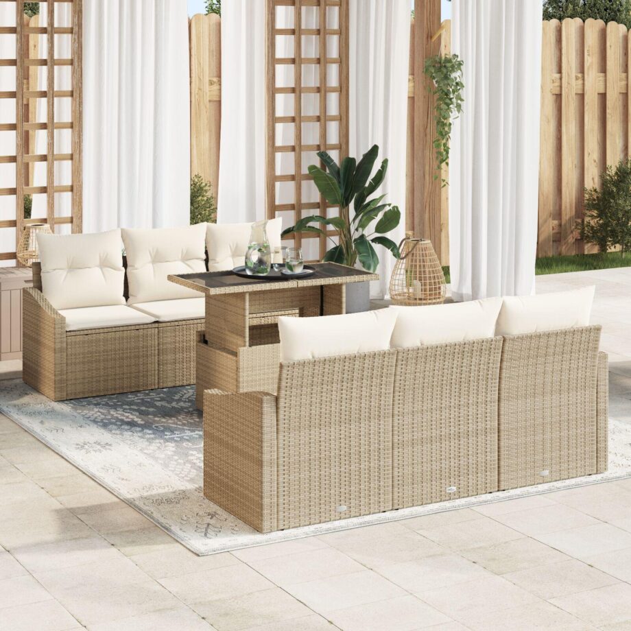 Beige Have Sofa Sæt til 9 Personer - Stil og Komfort