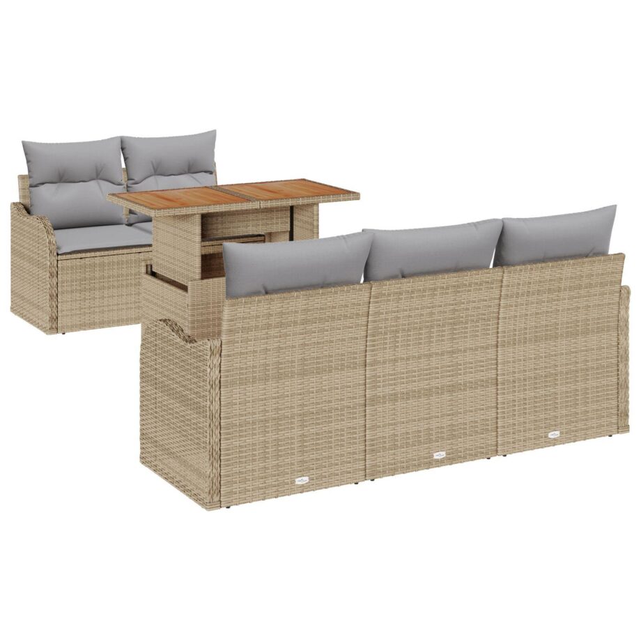 Modulært Rattan Sofa Sæt til Haven – Stilfuld Komfort