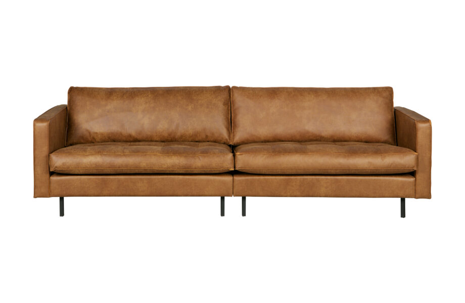 Cognac Woood Rodeo 3-personers Sofa – Tidløs Elegance