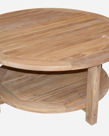 Bæredygtigt Teak Sofabord 100 cm – Elegant Design Tilbud