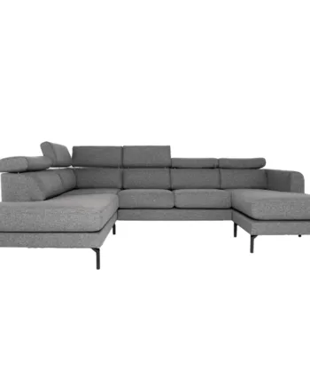 Moderne Helsinge U-sofa i mørkegrå – Stil og komfort