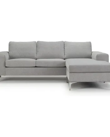 Boston 3-personers Sofa med Chaiselong i Grå Stof