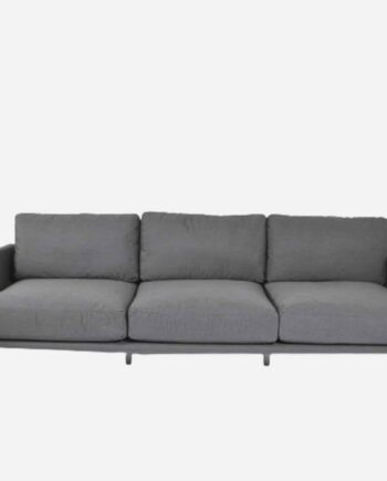 Grå Hjørnesofa med Allweather Hynder til Udendørs Brug