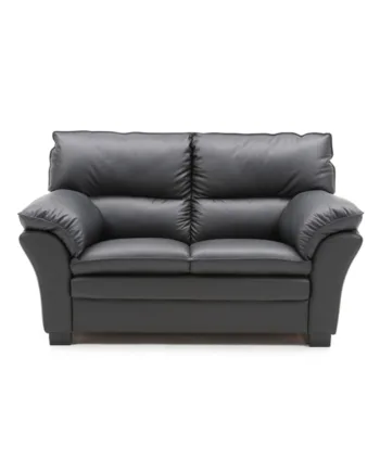 Uimodståeligt tilbud: Sort Palma 3-personers lædersofa!