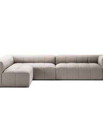 3-Personers Sofa med Åben Ende i Sandshell Beige - Elegant Design