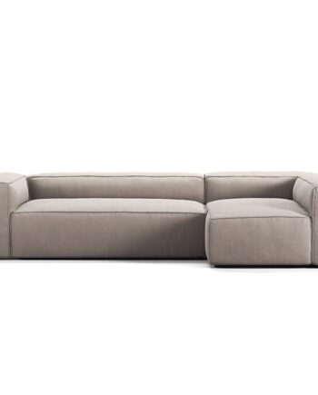 Decotique Grand Sofa Divan Højre – Sandshell Beige Tilbud!