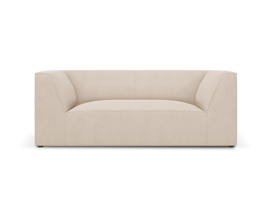 Elegant Sort Micadoni Ruby Sofa med Beige Detaljer