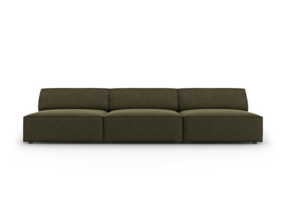 Elegant Jodie Sofa i Sort Fløjl – Luksus til Dit Hjem
