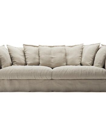 Elegant Sofa til 4 Personer i Naturlig Blonde – Skandinavisk Stil