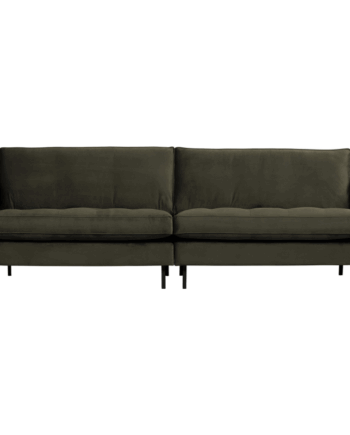Elegant Mørkegrøn Velour Sofa fra BePureHome – Tilbud!