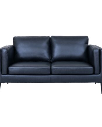 Valencia 3-personers sofa i sort læder – Luksuriøs stil og komfort