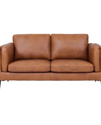 Valencia 3-personers sofa i cognac – Skandinavisk stil og elegance