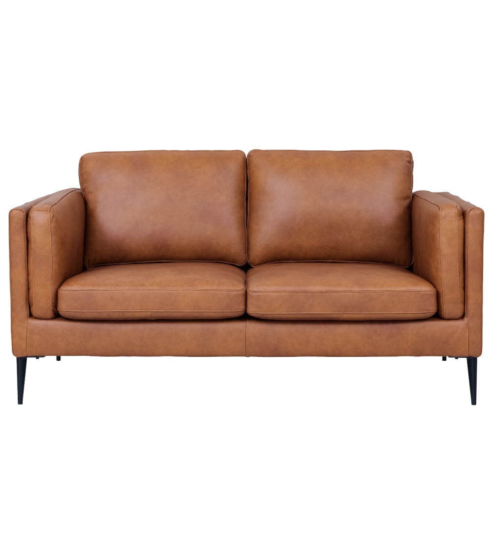 Valencia 3-personers sofa i cognac – Skandinavisk stil