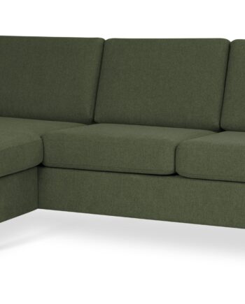 Elegant Grøn Chaiselong Sofa i Polyester - Lexpo Living