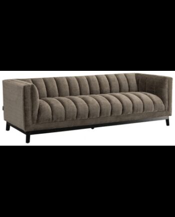 Beaudy Personers Sofa Chenille B230 Sort Stenbrun - Sofa