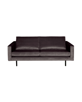 Elegant 3-Personers Sofa i Grå Velour - Stil og Komfort