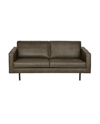 Elegant Grøn 3-personers Økolæder Sofa til Dit Hjem