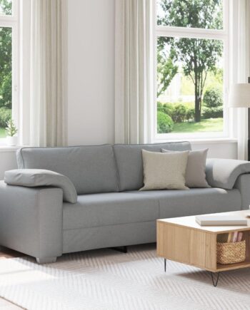 Moderne lysegrå sofa til 3 personer - Komfort og stil
