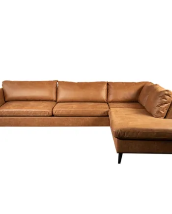 Jakob Chaiselong Sofa Højrevendt - Cognac Nordic Design