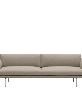 Muuto Outline Sofa i Poleret Aluminium – Tidløs Elegance