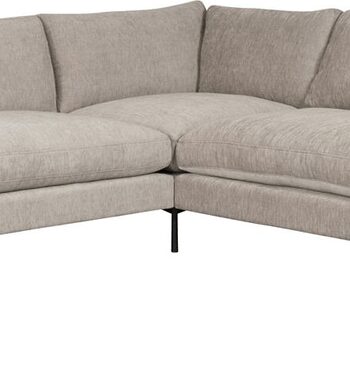 Lysgrå Personers Hjørnesofa Sofa Zuiver Summer T Stof - Zuiver Sofa  - 8718548056800