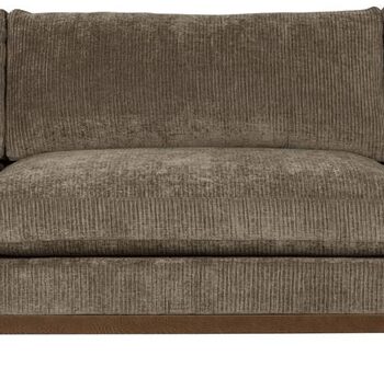 Brun Personers Sofa Zuiver Blossom Mudder Stof Akryl Polyester Skum H80xb335xd101 Egetræ - Zuiver Sofa  - 8718548066854