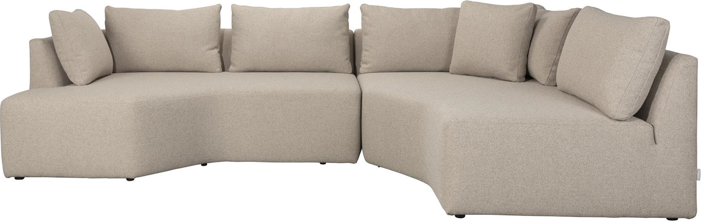 Elegant Venstrevendt U-Sofa i Stenlysgrå fra Zuiver