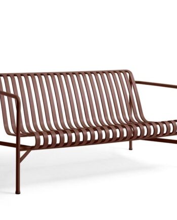 Elegant Palissade Lounge Sofa i Jernrød til Udelivet