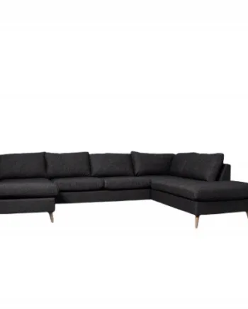 Odense Grå Sofa med Chaiselong - Elegant Nordic Design