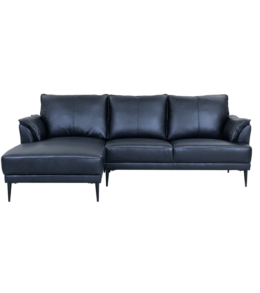 Elegant Sort Soul Sofa med Venstre Chaiselong - Tilbud!