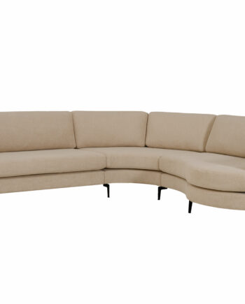 Doha Hjørnesofa Med Rund Chaiselong Udstillingsmodel - Sofa.dk Sofa